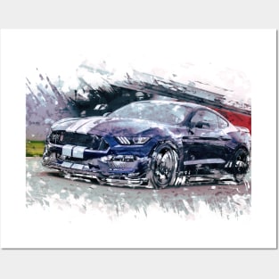 Mustang GT Ford Posters and Art